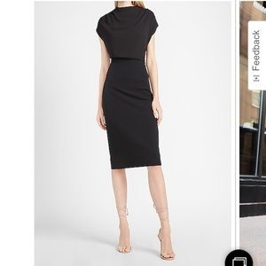 Express Midi Black Dress